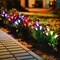 2 Pcs Solar Flowers LED Light Outdoor Garden Yard Stake Solar Flower Lights